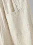 Loose Plain Cotton Casual Pants