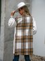 Plaid Casual Fluff/Granular Fleece Fabric Jacket