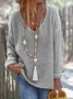 Loose Casual Yarn/Wool Yarn Sweater