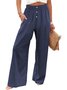 Women's Cotton And Linen Loose Casual Straight Pants