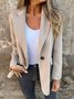 Casual Lapel Collar Loose Blazer