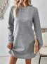 Jacquard Casual Loose Jacquard Dress