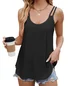 Women Casual Plain Summer Sleveness Eyelet Embroidery Tank Top Cami Top