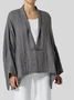 Linen V Neck Kimono