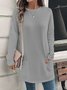 Loose Plain Casual Blouse