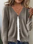 Yarn/Wool Yarn Casual Cardigan