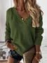 Loose Casual Yarn/Wool Yarn Sweater