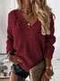 Loose Casual Yarn/Wool Yarn Sweater