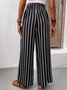 Striped Casual Loose Pants