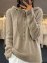 Hoodie Wool/Knitting Loose Casual Sweater