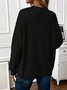 Crew Neck Casual Loose Sweater
