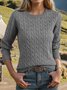 Crew Neck Casual Regular Fit Sweater