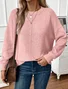 Crew Neck Casual Loose Sweater