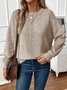 Crew Neck Casual Loose Sweater