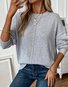 Crew Neck Casual Loose Sweater