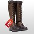 Plain Vintage Autumn Leather Outdoor Boots