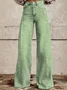 Casual Striped Regular Fit Jeans