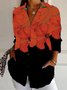 Loose Casual Shirt Collar Shirt