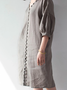 Cotton And Linen Linen Dress