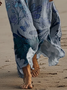 Regular Fit Floral Vintage Dress With No Belt