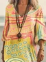 Cotton Casual Dress With No Belt