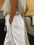 Women's  H-Line Straight Pants Daily Going Out Pants White Casual Printing Geometric Summer Pants