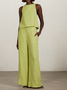 Linen Plain Two-Piece Set