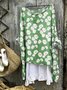 Daisy comfortable casual cotton linen long sleeved dress