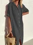 Women's Spring Casual Shirt Dress