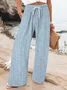 Women's  H-Line Baggy Pants Daily Going Out Pants Blue Casual Printing Faux Denim Print Graphic Spring/Fall Pants