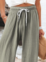 Women's  H-Line Baggy Pants Daily Going Out Pants Green Casual Printing Floral Spring/Fall Pants