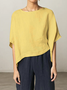 Linen Loose Cotton And Linen Blouse
