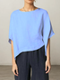 Linen Loose Cotton And Linen Blouse