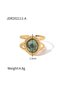 Gemstone 18k Gold Plated Ring