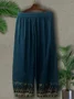 Cotton Casual Regular Fit Ethnic Geometry Pants
