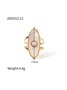 Gemstone 18k Gold Plated Ring