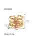 Gemstone 18k Gold Plated Ring