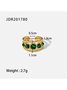 Gemstone 18k Gold Plated Ring
