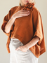 Linen Casual Plain 3D Floral Off The Shoulder linen-cotton Blouse