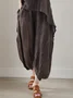 Casual Animal  linen-cotton Pant