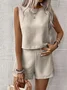 Casual Linen Two-Piece Set