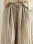 Casual Straight linen-cotton Pants