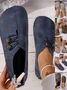 New Soft Leather Flat Casual Shoes For Women In Summer, Simple And Fashionable Large Size Women's Shoes