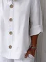 Women's Classic Button Casual Shirt
