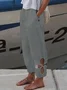 Casual Plain Baggy Pants