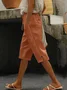 Casual Plain Straight Pants