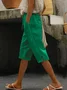 Casual Plain Straight Pants