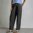 Women's  Elastic Waist H-Line Wide Leg Pants Daily Going Out Pants White Casual Split Joint Plain Spring/Fall Pants