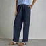 Women's  Elastic Waist H-Line Wide Leg Pants Daily Going Out Pants White Casual Split Joint Plain Spring/Fall Pants