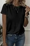Women Animal Crew Neck Vintage Short Sleeve T-shirt